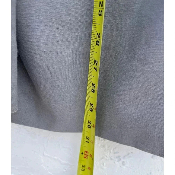 Gino Valentino Mens Hand Tailored Modern Fit Linen Blazer Sport Coat Gray Sz 42 - Picture 5 of 12